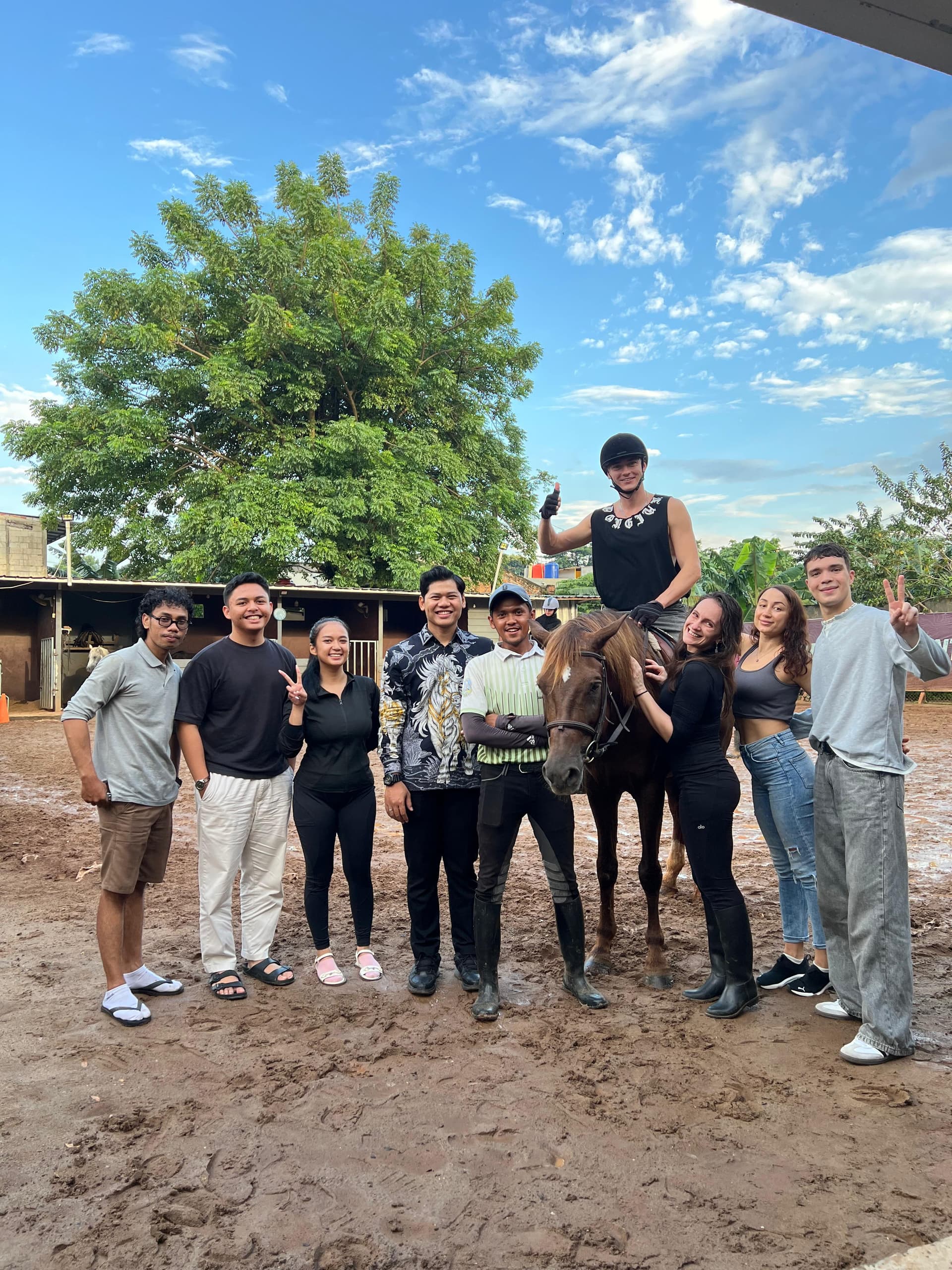 Community gathering at Golden Stable